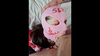 Rimming Face fuck and Danika squirts in her own mouth while gets fast hard masturbation