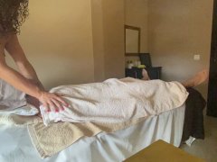 Complete relaxing massage on a stretcher