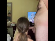 Preview 2 of We fucked his girl while he watches in a cock cage cuckhold.