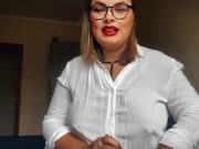 Preview 1 of Horny teacher shows how to stretch asshole for a dick. Anal sex lessons