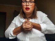 Preview 4 of Horny teacher shows how to stretch asshole for a dick. Anal sex lessons