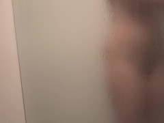 Sexy Wife Showers In Front Of Male Guest