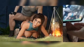 Lara Croft does Anal Doggystyle