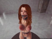 Preview 1 of Metal Bondage Ginger Slave Game!