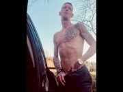 Preview 1 of Chav wank . British Chav outdoors risky play onlyfans