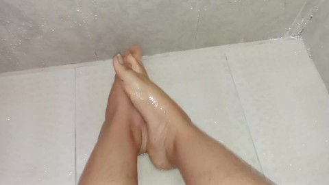 I love feeling the water running down my legs