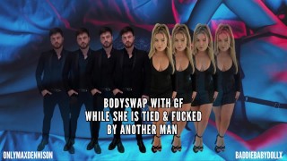 BodySwap avec GF alors qu’elle est attachée et baisée par un autre homme Aperçu GRATUIT