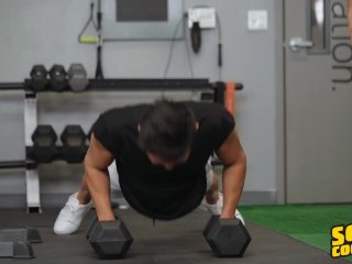 SceanCody - Ripped Jock Gets Creampied in the Gym after Deep Rimjob - Johnny Donovan and Dale screenshot number 0