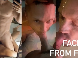 Meeting with Fan was so Hot Lots of Cum on my Face Big Facial