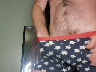 foreplay, hairy chest, big cock, hunk hands