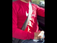 Jerking off while driving (do not try this at home, be careful, I´m a professional)
