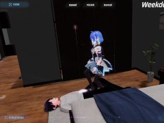 【#16駆動妖精アイディールレイズ実況】「この変態ご主人様がっ！」強気な女アンドロイドに罵倒足コキでイかされて・・(巨乳ロボット女(機械女) アクション同人エロゲー ※体験版範囲外の内容です。 - Screenshot 14 of 16 - 3dcg Hentai