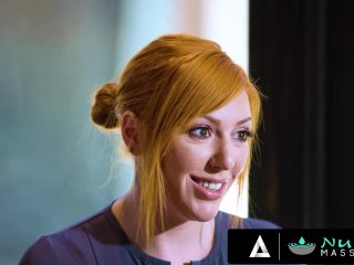 NURU MASSAGE - Big Boobies MILF Lauren Phillips Gets Her Redhead Pussy Banged By Her Client screenshot number 2