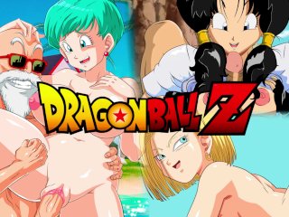 android 18 hentai, bulma nude, dragon ball, dragon ball porn