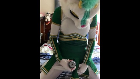 Cheerleader Dragon Fucks RCA Coupler (dialogue!)