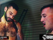 Preview 1 of Sub Bitch Derek Cage DP'D & Facialized By Dom Hunks - FistingInferno