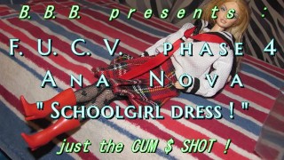 FUCVph4 Ana Nova SchoolGirl Outfit версия только что кончил