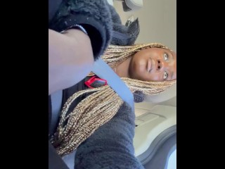 Touching myself in Lyft Ride (Solo Horny Female)