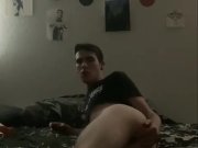 Preview 1 of Twink fucks himself with toys until he busts