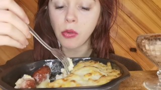 asmr mukbang feederism gratin savoyard