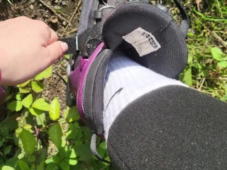 Skating In Public With Remote Controlled Vibrator Leads To Hot ANAL CREAMPIE & CUMSHOT