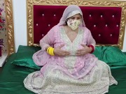 Preview 1 of Amazing Hot Hindi Bride Sex with Dildo on Wedding Night