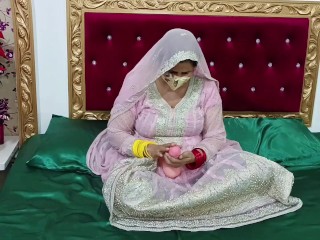 Incrível Hot Hindi Noiva Sexo com Vibrador Na Noite De Núpcias