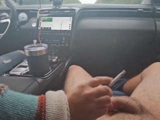 Slave Gets CBT and Dick used as Ashtray on Car Ride