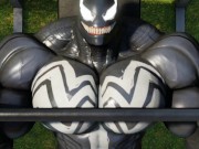 Preview 5 of Venom Weightlifting Muscle/Cock Growth Animation