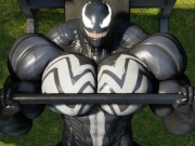 Preview 6 of Venom Weightlifting Muscle/Cock Growth Animation