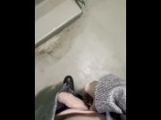 Preview 5 of 4K POV Jerking off on a stairwell and cumming on the floor