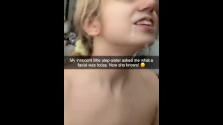 New Step-Sis Learns About Facials From A Caring Step-Bro