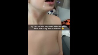 Loved Step-Bro Educates New Step-Sis On Facials