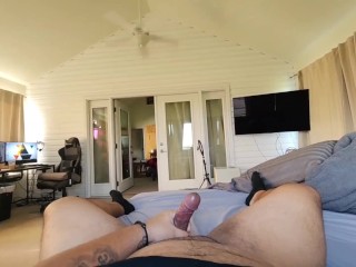 Solo Bear Jerking his Big Dick