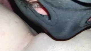 #82 EATING MY CREAMPIE PLAYING WITH TOYS ON HER SHAVED PUSSY AND FUCKING HER WITH MY SOFT LITTLE DIC