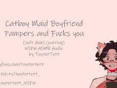 Catboy Maid BF Pampers & Fucks You  NSFW ASMR Audio soft dompurring #NNN Day 1