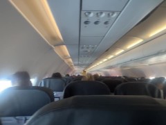 Рискованный публичный минет в самолете - нас спалили! 13/16