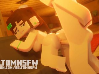 minecraft animation, big dick small pussy, fucked from behind, hentai game, minecraft sex