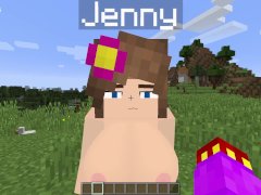 Minecraft Jenny Mod Blowjob from Jenny in a field!