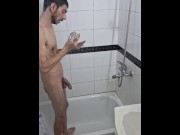 Preview 4 of Hot Guy Take a shower with his Dick Hard