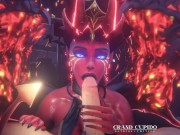 Preview 1 of Succubus Queen of Pain Blowjob [Grand Cupido]( Dota 2 )