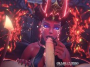 Preview 6 of Succubus Queen of Pain Blowjob [Grand Cupido]( Dota 2 )