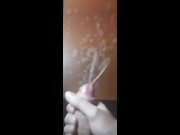 Preview 4 of Massive Cumshot All Over a Glass ! Biggest Cumshot You Wil Ever See
