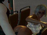 After a long day of shopping with her church pastor, Ms. Jiggles takes a ride home in a crowded bus