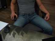 Preview 4 of Cumming in my jeans while moaning and humping
