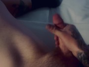 Preview 1 of Early morning wood masturbation with cumshot