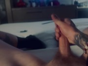 Preview 4 of Early morning wood masturbation with cumshot