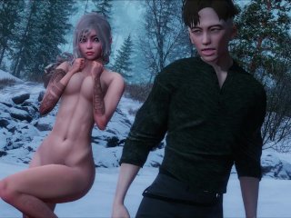 adult visual novel, muscular men, redhead big boobs, pc gameplay