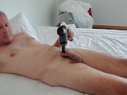 Preview 1 of I use a massage gun on my cock and other parts of my body.