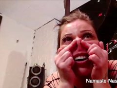 Namaste-Nasty Shameless Pig Cam Whore | Submissive Amateur Milf in Lingerie Oinks like a Pig